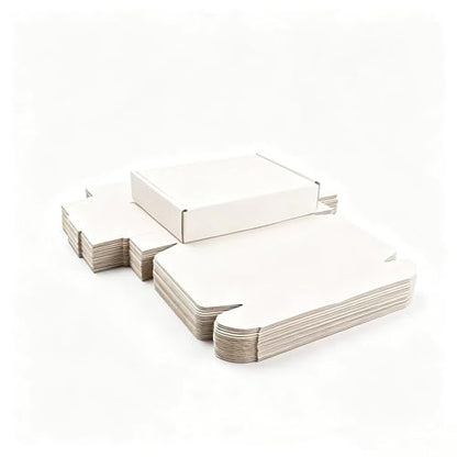 KAXILU White Cardboard Boxes Shipping Packaging Boxs 20pcs Shipping Boxs Suitable E-Commerce Packaging Small L8xW5.5xH1.5 inch - color: White-1, size: Small-L8xW5.5xH1.5 inch