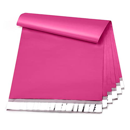 Metronic Poly Mailers 14.5x19 100 Pack, Large Thick Self Seal Shipping Bags - color: Pink, size: 14.5x19 100PC