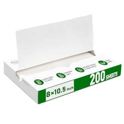 EcoDispose Precut POP UP Deli Paper Sheet, 200 Pack, 8" x 10.5", White - color: White, size: 8“x10.5”