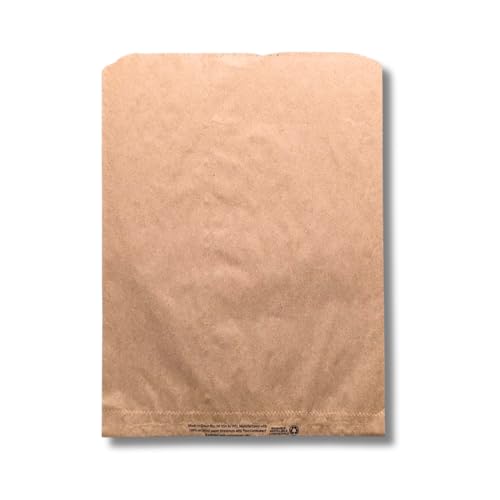 Flat Merchandise Paper Bags, Natural Paper Bags, 10"x 13" (1000 Count)