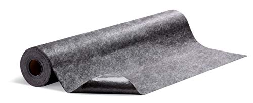 PIG Grippy Floor Mat | Industrial Entrance Mat with Adhesive Backing | 4' x 50' Mat Runner | Gray | GRP48201-GY - color: Grey, size: 4' W x 50' L