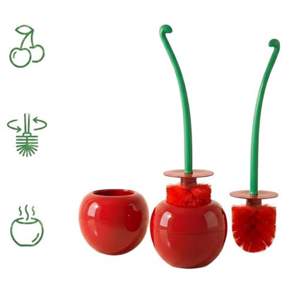 Toilet Bowl Brush with Holder Set: 360°Under Rim Toilet Scrubber 2pcs for Daily Home Cleaning-removes 99% of Stains in 30 Seconds with Zero Residue