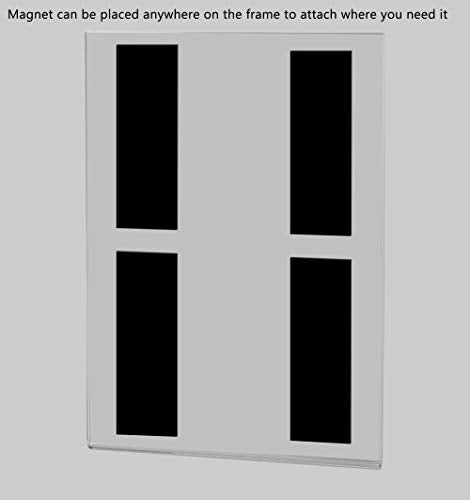6 Pack Metal Mount Sign Holder 5" x 7" with Magnets for Sale Information and Product Details in Malls and Shopping Centers Clear Acrylic by Marketing Holders - size: 5"W x 7"H