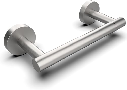 RARXTR Bathroom Toilet Paper Holder Wall Mount SUS304 Stainless Steel Double Post Pivoting Toilet Paper Roll Holder Wall Mounted for Bathroom RV Commercial Toilet Tissue Dispensers, Brushed Nickel - color: Brushed Nickel