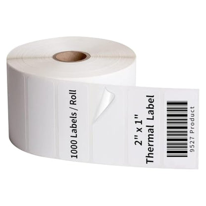 9527 Product 2" x 1" Sticker Labels Direct Thermal Labels 1000 Labels Per Roll - size: 2" x 1" | 1000 Labels