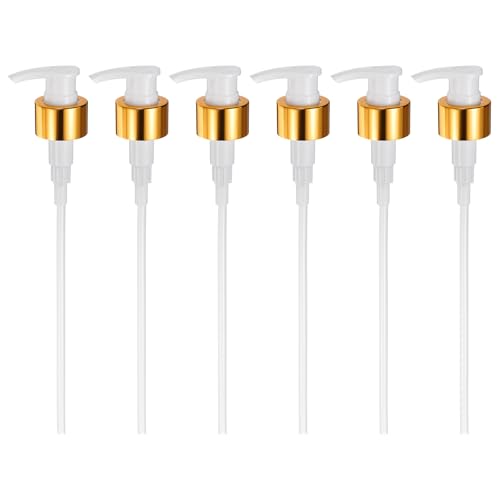 uxcell Soap Dispenser Pump Heads Gold/White 6 Pcs Pcs - color: Gold/White, size: 28/410