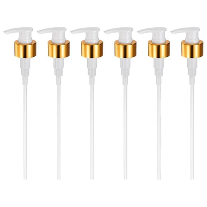 uxcell Soap Dispenser Pump Heads Gold/White 6 Pcs Pcs - color: Gold/White, size: 28/410