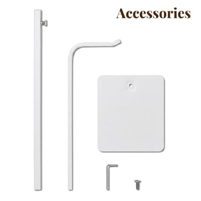 niffgaff 4 Pack Adjustable Purse Holder: Handbag Display Stand, Hanger Rack for Bags, Purses and Wreaths, Tabletop Closet Desk Retail Vendor Display Stand, White - color: White