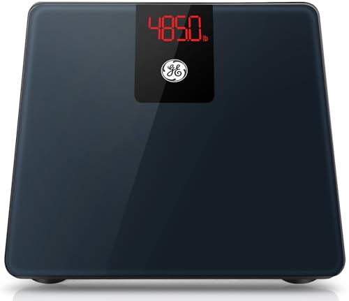 GE Bathroom Scale for Body Weight 500lbs, Digital Weight Scales Heavy Duty - color: Black