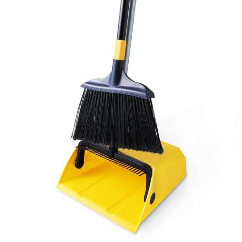Yocada Commercial Broom and Dustpan Set with Comb Commercial Outdoor Indoor - size: Size One