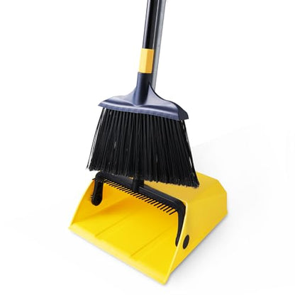 Yocada Commercial Broom and Dustpan Set with Comb Commercial Outdoor Indoor - size: Size One
