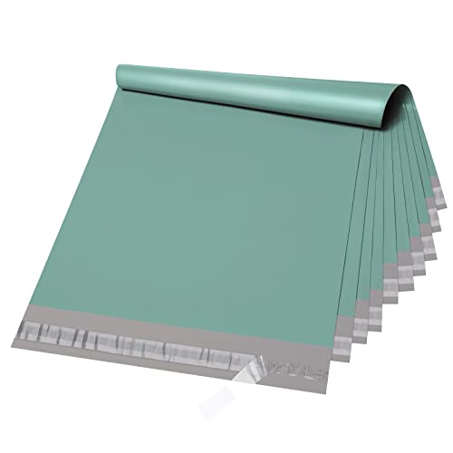Metronic Poly Mailers 14.5x19 100 Pack, Large Bulk Self Seal Shipping Bags - color: Grayed Jade Green, size: 14.5x19 100PC