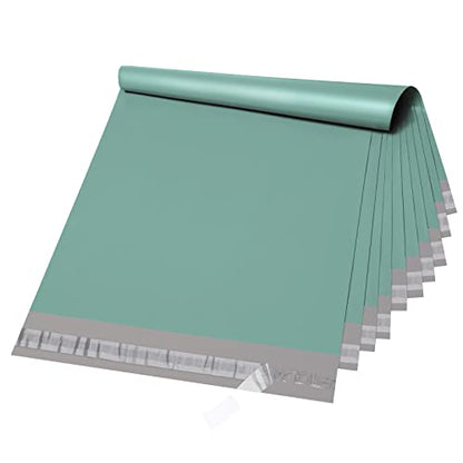 Metronic Poly Mailers 14.5x19 100 Pack, Large Bulk Self Seal Shipping Bags - color: Grayed Jade Green, size: 14.5x19 100PC