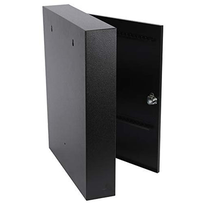 KYODOLED Key Lock Box, Wall Mount 100 Key Cabinet, Black - color: Black-06