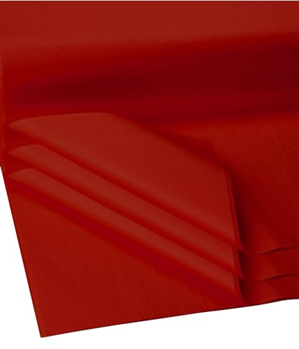 Flexicore Packaging| Gift Wrap Tissue Paper|15"x20"|100 Count (Deep Scarlet, 100 Sheets) - color: Deep Scarlet