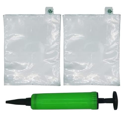 Miupoo Packaging Air Bags,Clear Plastic Inflatable Air Packaging Protector Bag with Free Pump Cushion,Air Cushion Blocking Packaging Bag,10x12 Inches,100 Pieces - size: 10x12×100 Inches