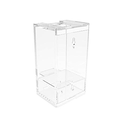 FixtureDisplays® Tabletop Wall Mounted Acrylic Hand Sanitizer Dispenser Locked Secure Enclosure 119085