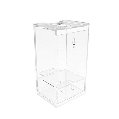 FixtureDisplays® Tabletop Wall Mounted Acrylic Hand Sanitizer Dispenser Locked Secure Enclosure 119085