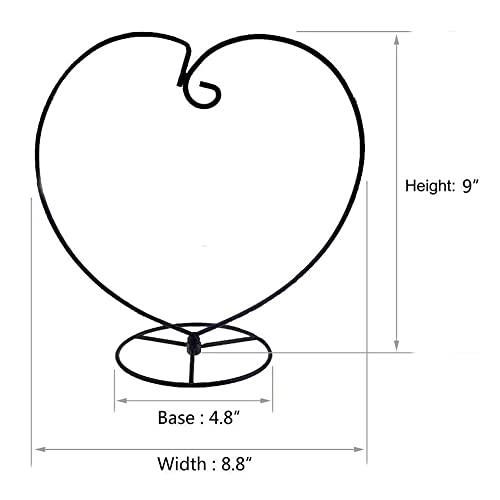 Ornament Display Stand Holder Iron Hanger for Chrismas Hanging Glass Globes (Love Shape 1 Pcs)