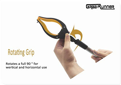 Grabber Reacher Tool -2 Pack 32” Reacher Grabber Tool with Strong Magnetic and Swivel Head - Pick Up Stick Grabbers for Seniors, Trash, Surgery Recovery Must Haves Gifts(Yellow) - size: Yellow (Pack of 2)