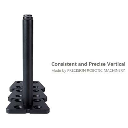 NEODROP 4-Pack 4 Inch Hidden Floating Shelf Bracket, Heavy Duty Blind Shelf Support Hardware | Invisible Wall Brackets for Kitchen, Fireplace Mantel Wood Shelves | Black Powder Coated Solid Steel - size: 4 Inch, style: 4 Pack