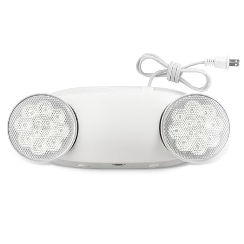 FREELICHT 1 Pack Led Emergency Lights with Round Head, 4FT Plug in Cord - size: 1 pack