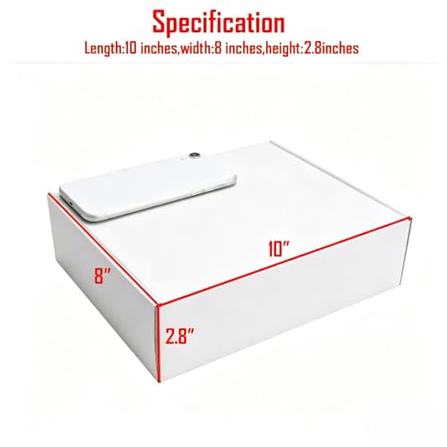 White Shipping Packaging MEIANJU Hard Cardboard Shipping Box Gift Wrap Boxes - color: White-20PCS