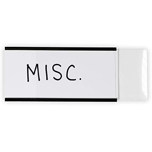SmartSign Magnetic 'C' Channel Label Holders | 2" x 4", Pack of 10 - size: 2" x 4"