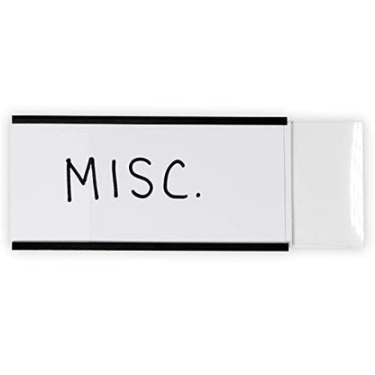 SmartSign Magnetic 'C' Channel Label Holders | 2" x 4", Pack of 10 - size: 2" x 4"