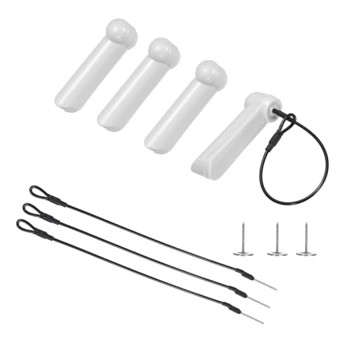 20Pcs Security Hard Tags - Reusable AM 58kHz Retail Security Clothes Hard Tags 2.4" Length with Pins Lanyards, Fits Clothing/Shoes/Hats, Light Gray - size: 2.4"