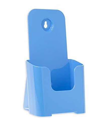 SOURCE ONE Tri Fold Brochure Holder 4X9 (6 Pack, Baby Blue) - color: Baby Blue, size: 6 Pack