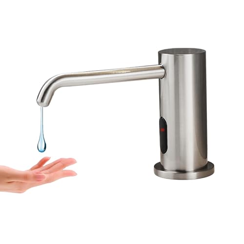 Automatic Liquid Soap Dispenser Touchless for Bathroom and Kitchen with 33.81oz/1000ml Upgraded Infrared Sensors Built in Sink Soap Dispenser for Smart Home