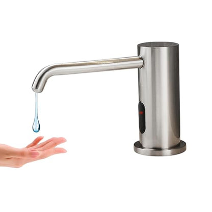 Automatic Liquid Soap Dispenser Touchless for Bathroom and Kitchen with 33.81oz/1000ml Upgraded Infrared Sensors Built in Sink Soap Dispenser for Smart Home