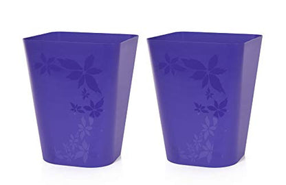 Mintra Home Trash Bins (Purple, 12 Liter (3 Gallon) - 2 Pack) - color: Purple, size: 3 gallons - 2 pack