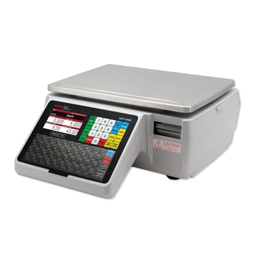 VisionTechShop VLP-100B Label Printing Scale, Capacity 30/60lb Readability 0.01/0.02lb, NTEP Legal for Trade, English, Spanish Available - size: 5. VLP-100B Default Language, style: VLP-100B