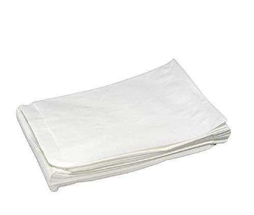 N'ice Packaging 200 White Flat Paper Bags Good for Candy, Cookies, Small Gift, Crafts, Party Favor, Sandwich, or Merchandising - no Gussett (White, 6" x 9")