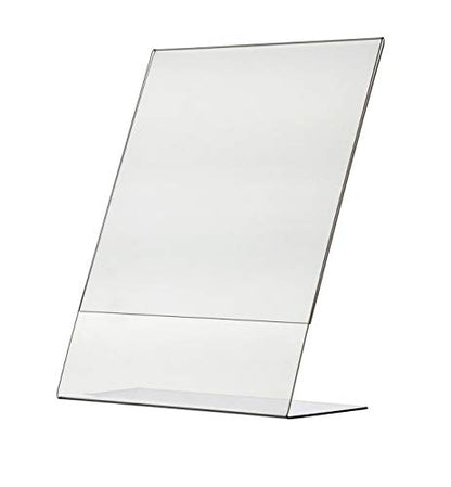 Marketing Holders Sign Holder 8.5" x 11" Literature Flyer Frame Side Load Letter Notice Menu Pricing Deli Table Tent Countertop Expo Event Display Stand Clear Durable Acrylic - size: Side Load 8.5"w x 11"h