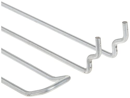 Azar Displays 701160 SAFETY Metal Loop Hook, 6" - size: 6 in.