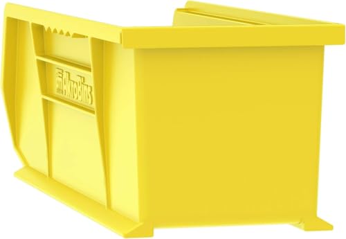 Akro-Mils 30234 AkroBins Plastic Storage Bins, 15"x5"x5", Yellow, 12-Pack - color: Yellow