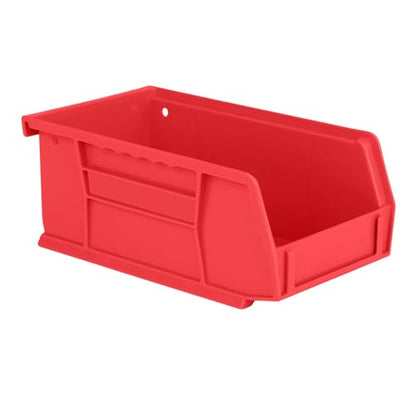 HE HUDSON EXCHANGE 7.5" x 4" x 3" (12 Pack) Plastic Stackable Storage Bin, Red - color: Red, size: 12 Pack