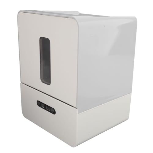 CCYLEZ Automatic Touchless Paper Towel Dispenser - Wall Mount SensorActivated Night Light HandsFree Paper Roll Dispenser for Bathroom, Kitchen, & Hotel (Gray) - color: Gray
