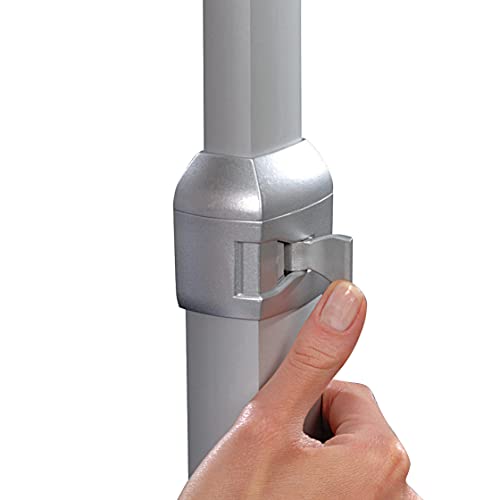 M&T Displays Pedestal Sign Holder Free Floor Standing Aluminum Heavy Duty Front Loading Snap Open Frame Adjustable Height Menu Poster Advertising Display Vertical Horizontal (Silver, 18x22 inch)