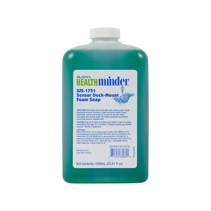 Sloan SJS-1751 Green Foam Soap Refill, 1000 mL Bottle, Unscented Foam Soap - color: Green