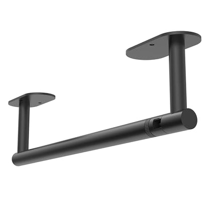 RUACQ Paper Towel Holder Under Cabinet, Stainless Steel, Matte Black - color: Matte Black, size: Standard - Oval
