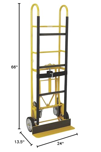 Strongway Convertible Hand Truck, 1,200-Lb., 2- or 4-Wheel Design