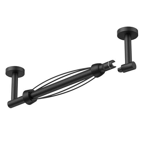 FORIOUS Paper Towel Holder Under Cabinet, One-Handed Tear，Matte Black - color: Matte Black