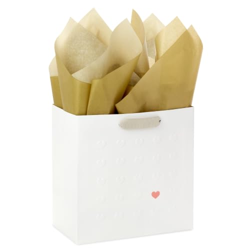 Hallmark Signature Studio 7" Medium Gift Bag with Tissue Paper (Hearts) - style: Embossed Hearts
