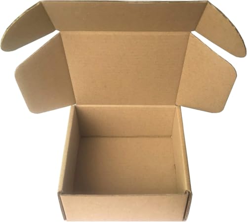 Small Shipping Boxes 4.5 x 4.1 x 2 Inch Cardboard Packaging Box 50 Pack - size: 4.5x4.1x2 Inch/50pcs