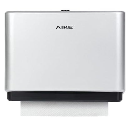 AIKE 200 Sheets Wall Mount Paper Towel Dispenser,Fit Multifold Paper,Silver - color: Silver