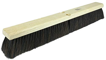 Weiler 42049 36" Medium Sweep Floor Brush, Black Tampico Center w/Horsehair Casing, Includes Brace - size: 36" Brush, style: Horsehair Border